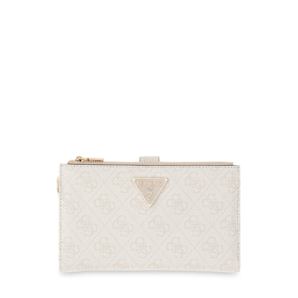 Portefeuille Laurel Logo 4G crème, GUESS