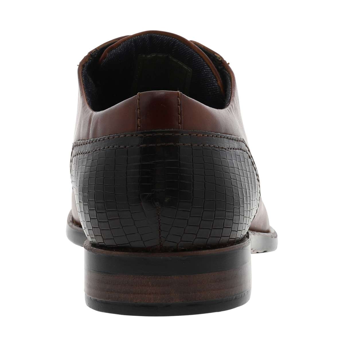 Derbies LICIO ECO cuir talon plat marron, BUGATTI