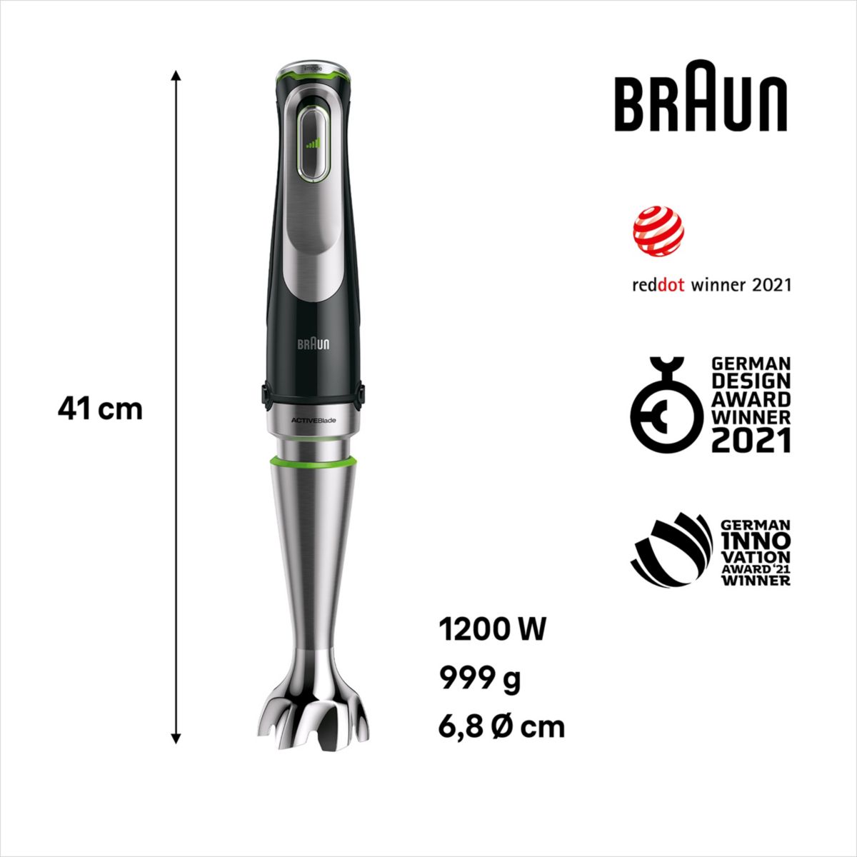 Mixeur Multi Quick 9 MQ9147X couleur unique, BRAUN