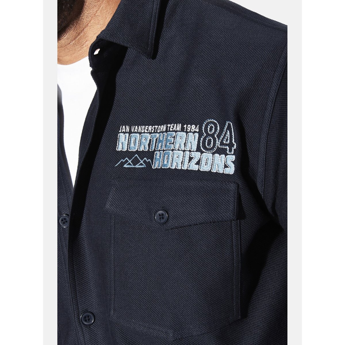 Chemise outdoor KNUTGARD bleu foncé, JAN VANDERSTORM