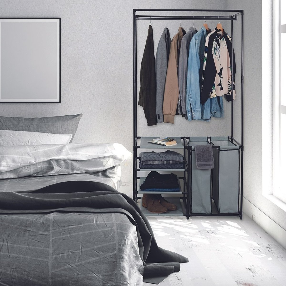 Portant Dressing Ouvert noir, DECORATIE