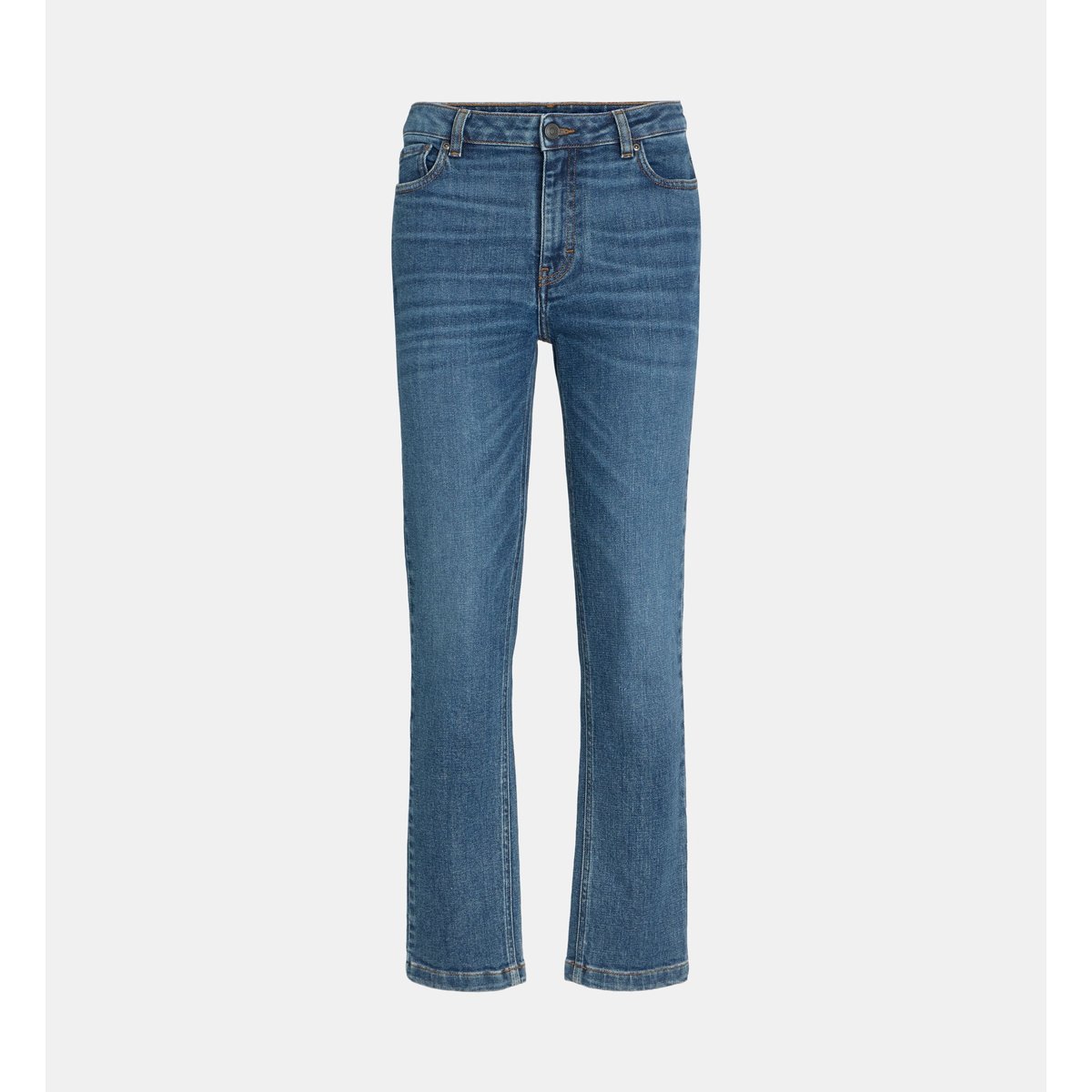 Jean court slim new coton bio bleu moyen, GALERIES LAFAYETTE
