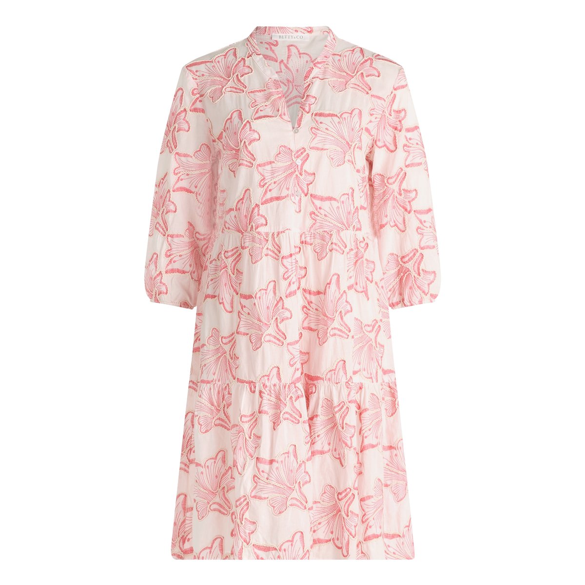 Robe à volants à broderies rosé/pink, BETTY & CO