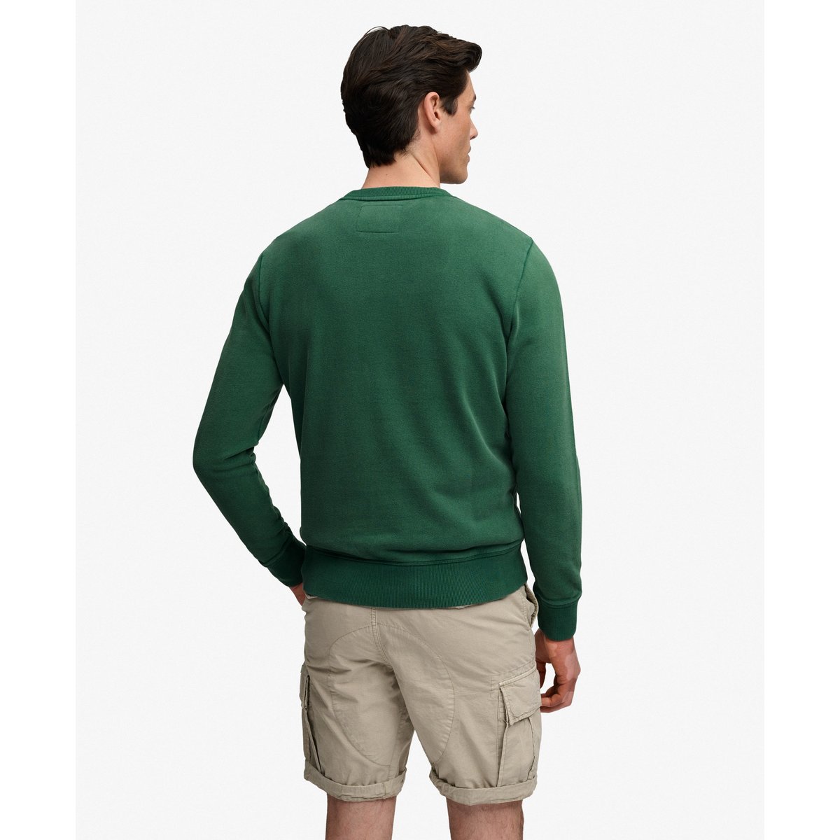 Sweatshirt Vintage Preppy Coupe Décontractée vert chasseur, SUPERDRY