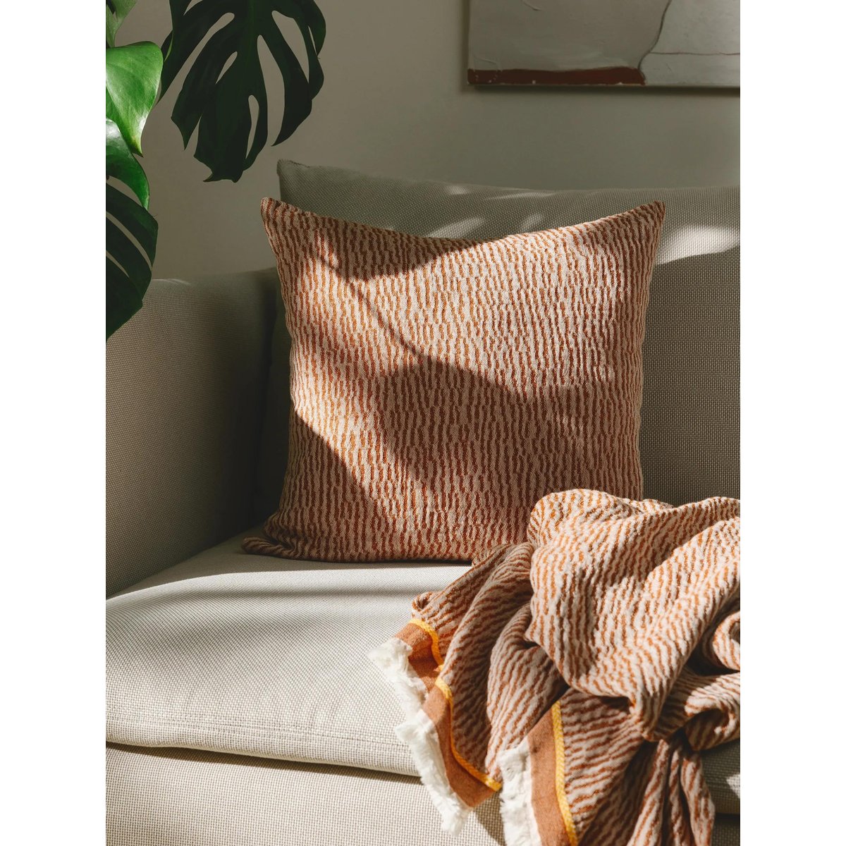 Housse de coussin JOAO rouge, BENUTA