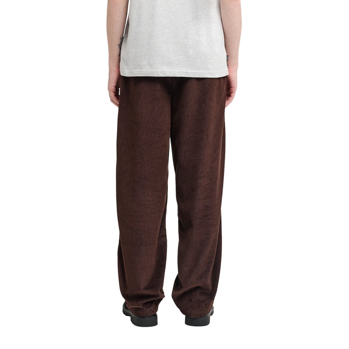 Pantalon en velours BIG PLEATED BI COLOR marron java, ELEMENT
