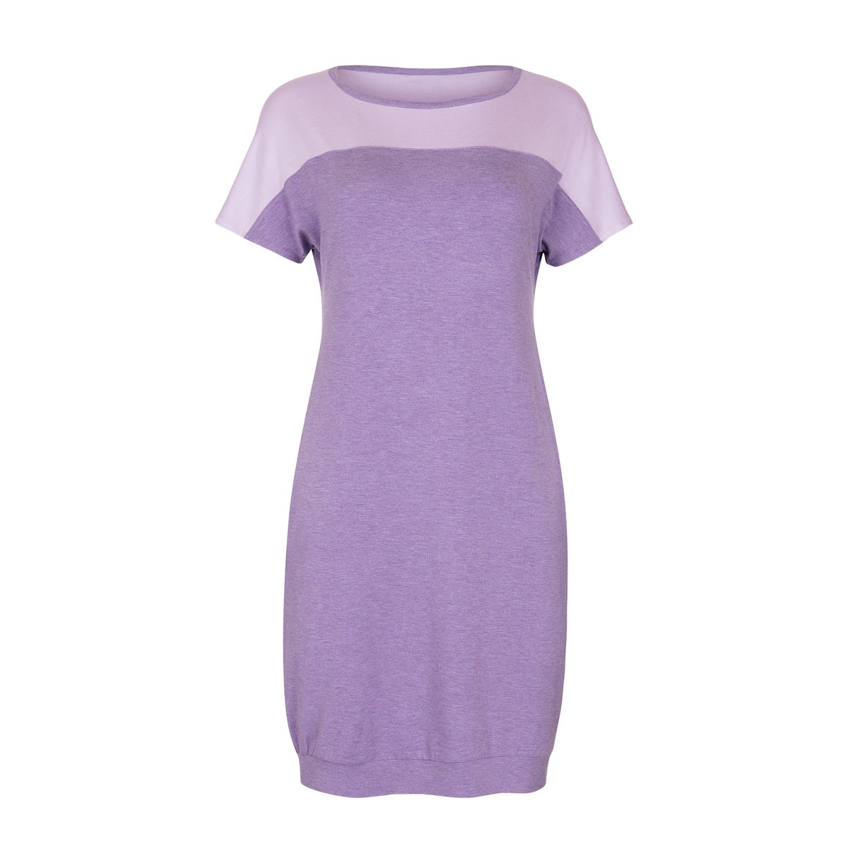 Chemise de nuit manches courtes Laura violet, LISCA