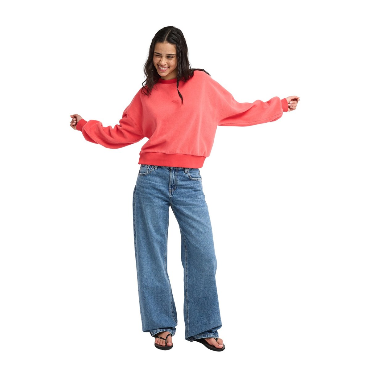 Jean denim loose SURF CRUSH. bleu surf wash vintage, ROXY