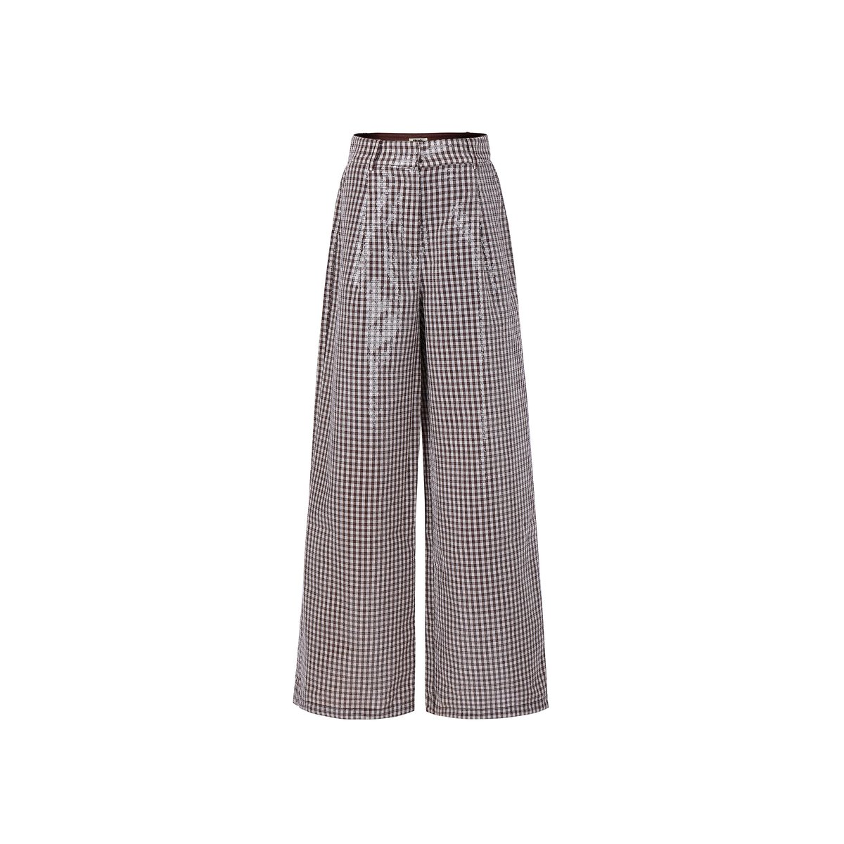 Pantalon en coton NINOU marron chocolat, FRNCH