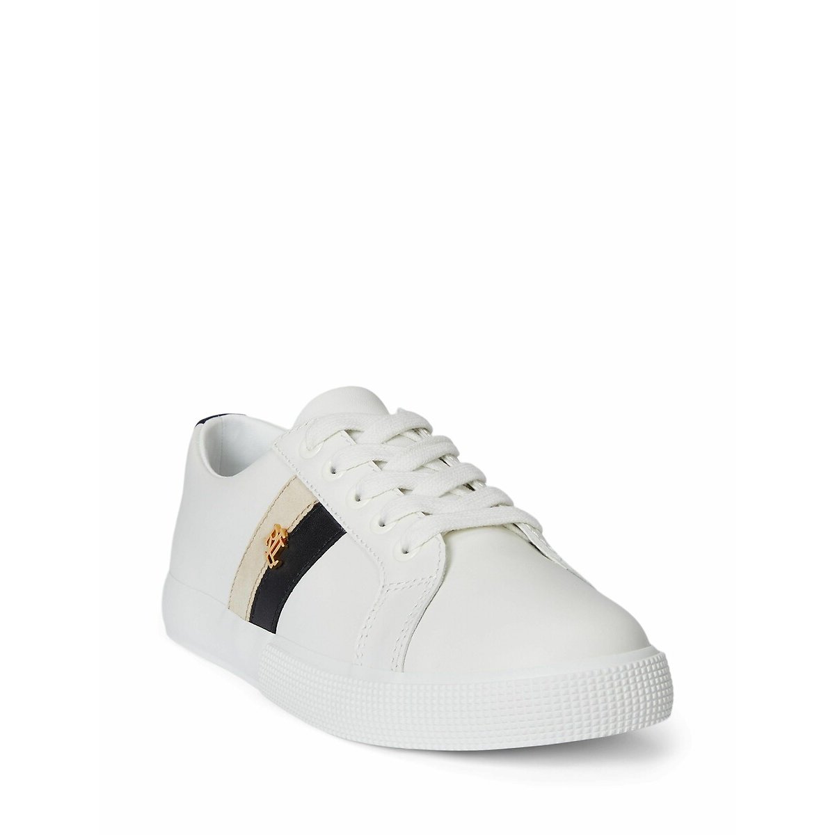Baskets en cuir Janson blanc, LAUREN RALPH LAUREN