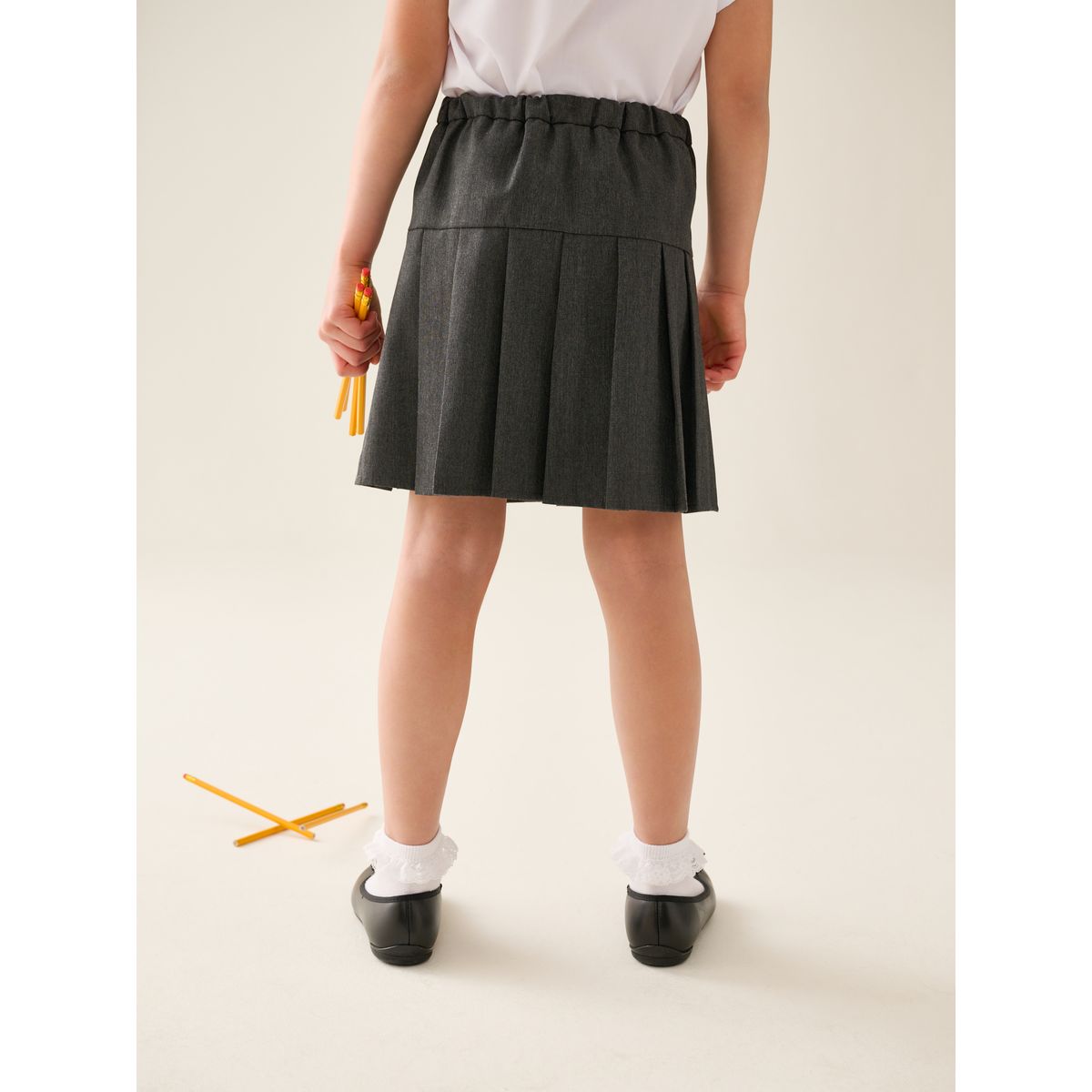 Jupe-short plissée pour l'école gris, NEXT