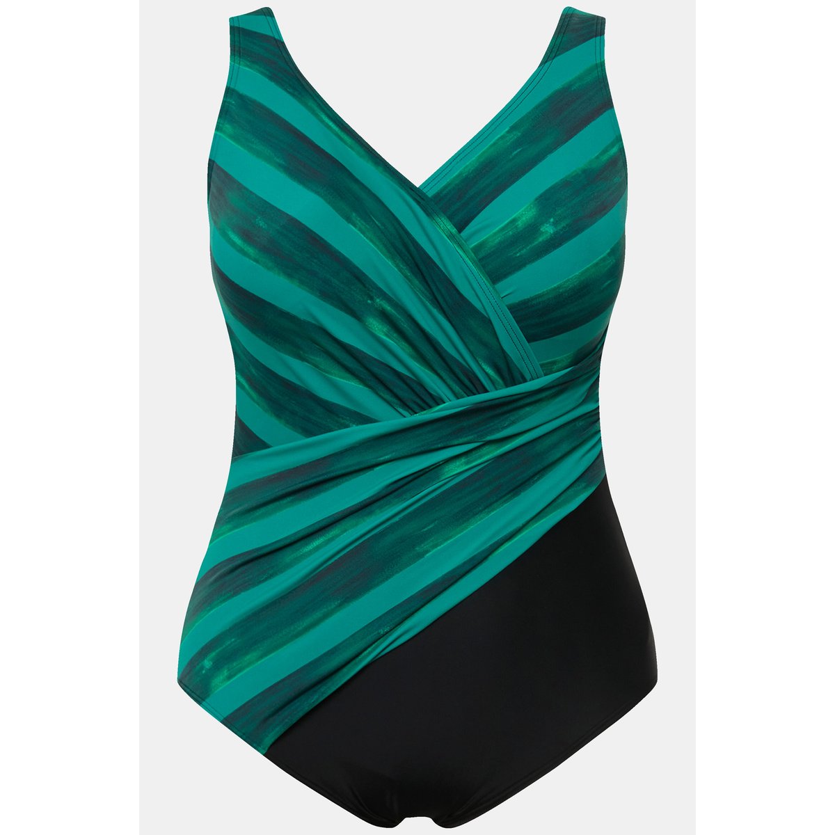 Maillot de bain à bonnets souples. Rayures noir, ULLA POPKEN