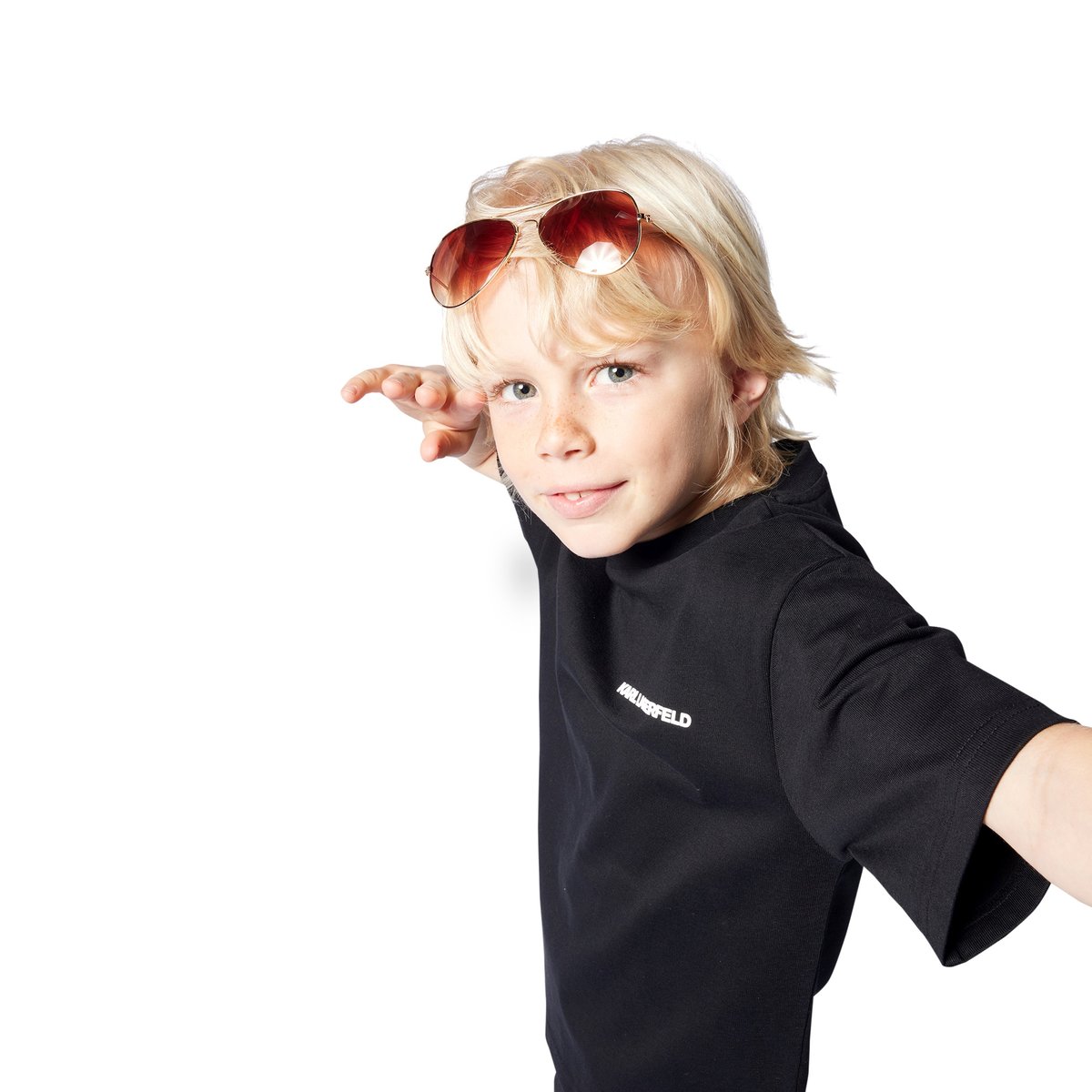 T-shirt à manches courtes black, KARL LAGERFELD KIDS