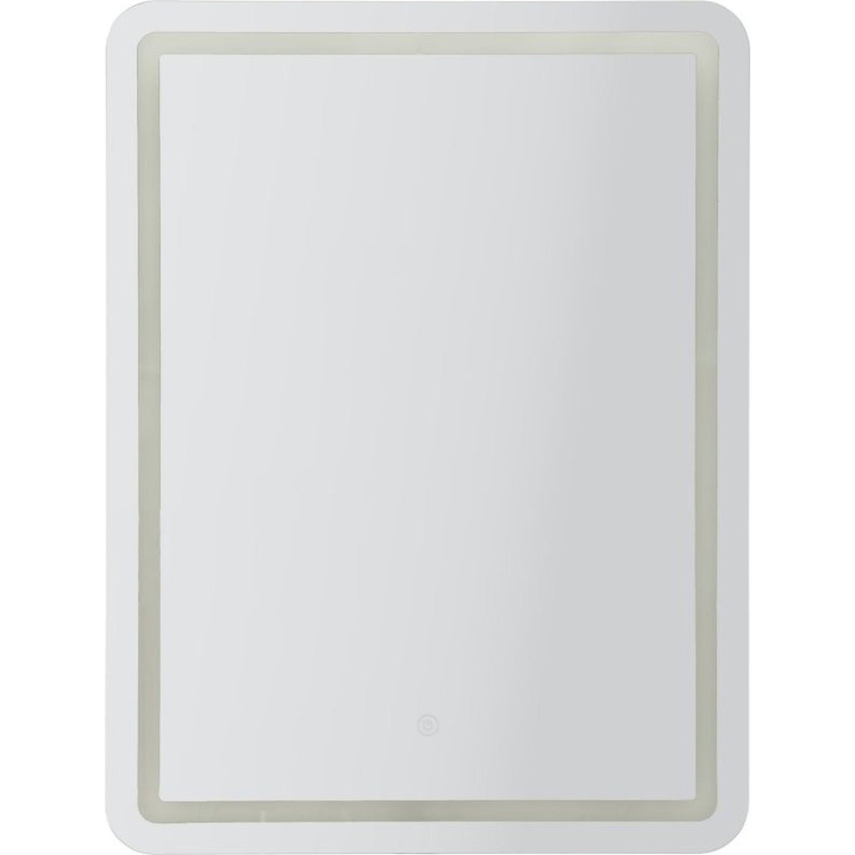 Miroir mural LED rectangulaire tactile MODERN argent, RECOLLECTION