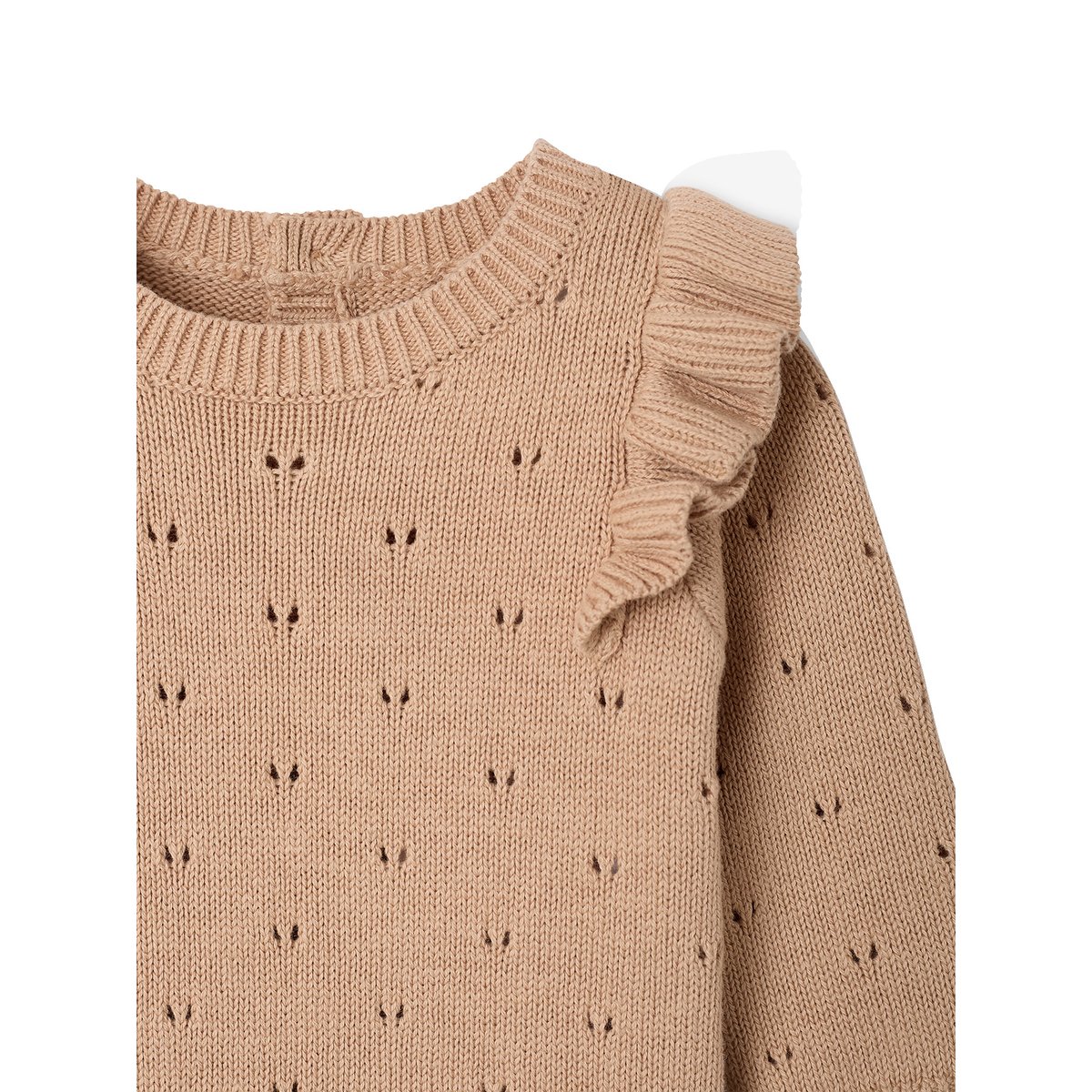 Combinaison en tricot beige chiné, VERTBAUDET