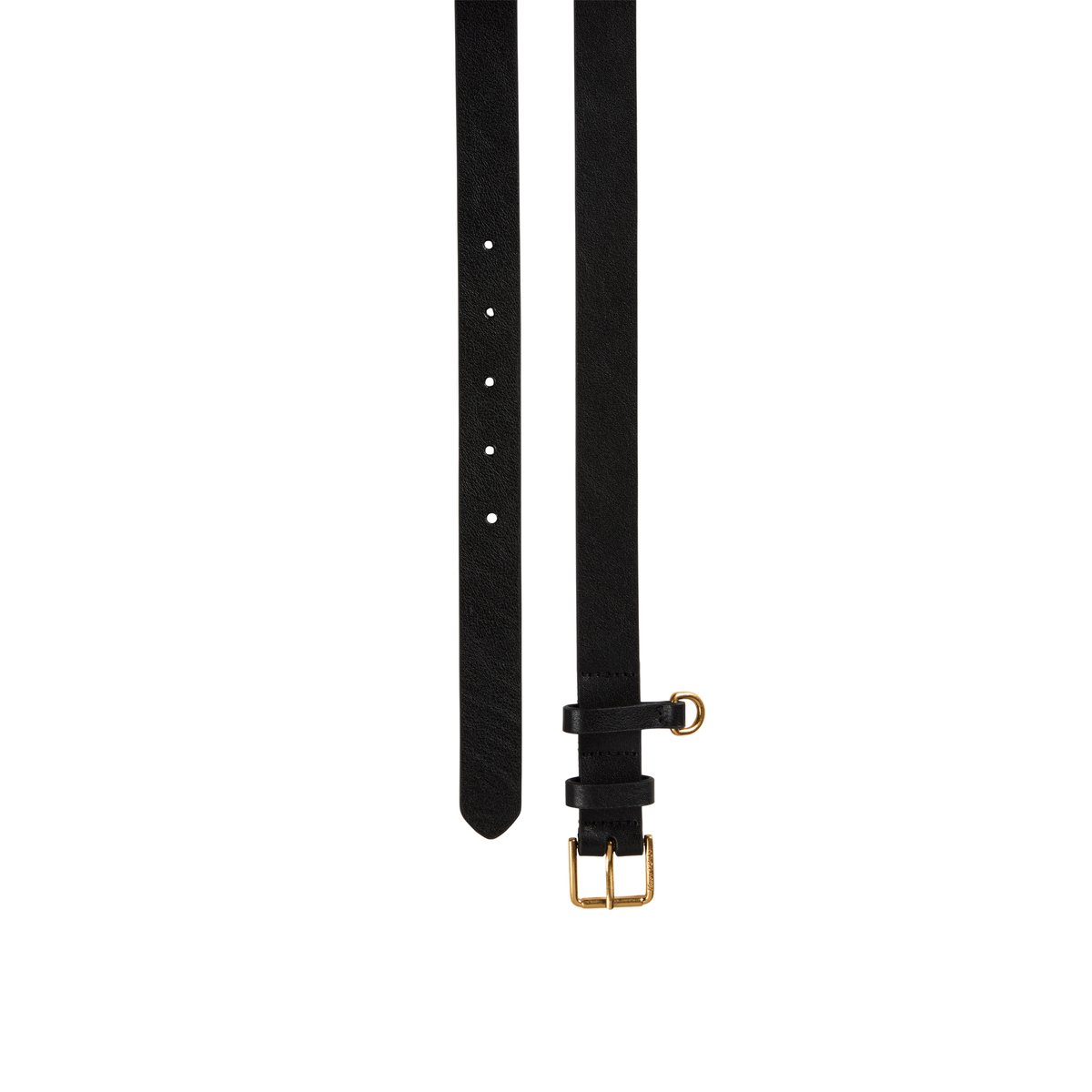 Ceinture modèle Daria en cuir de vachette lisse noir, MARC O'POLO