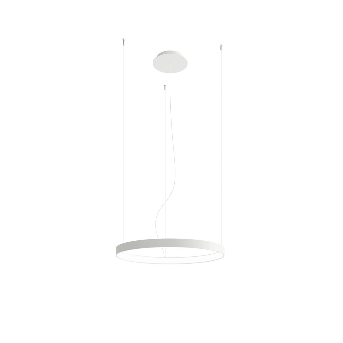 Lustre Aluminium Blanc LED 1 Rio blanc, EDEN