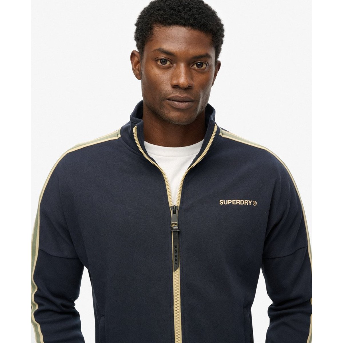 Haut de survêtement ample Tech Cult bleu marine éclipse, SUPERDRY