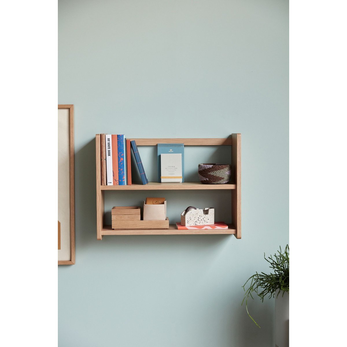 Boîte de rangement en placage de chêne et bois de chêne STAPLE naturel, HUBSCH