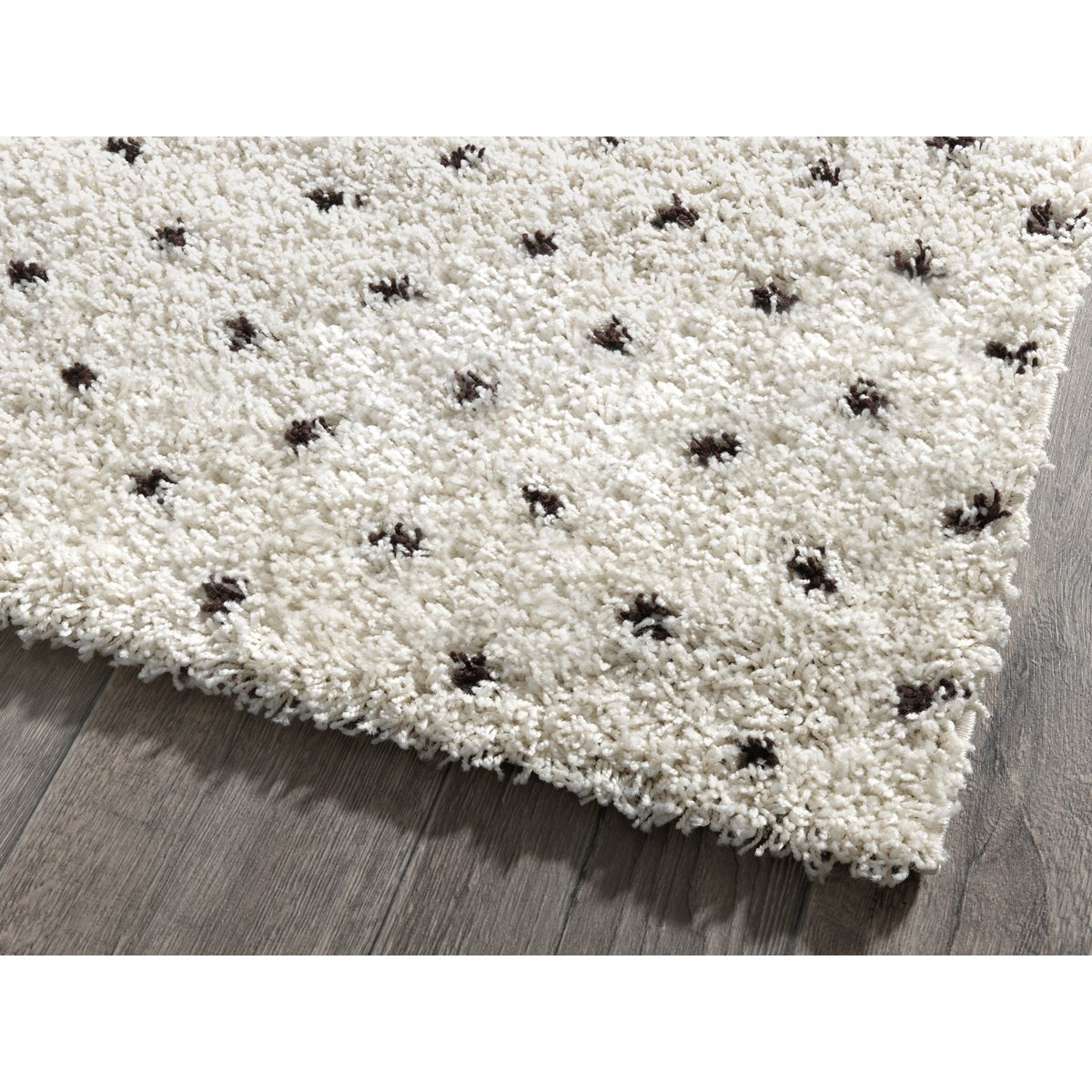 Tapis de salon à poids laine artificielle ASMA crème, NAZAR RUGS
