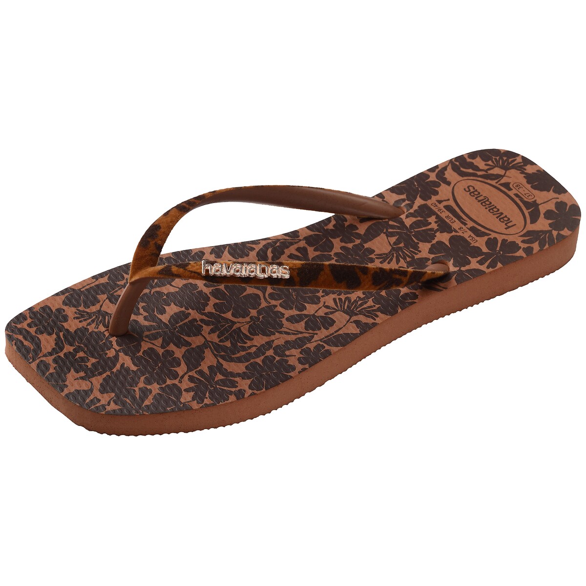 Infradito SQUARE Velvet marrone, HAVAIANAS