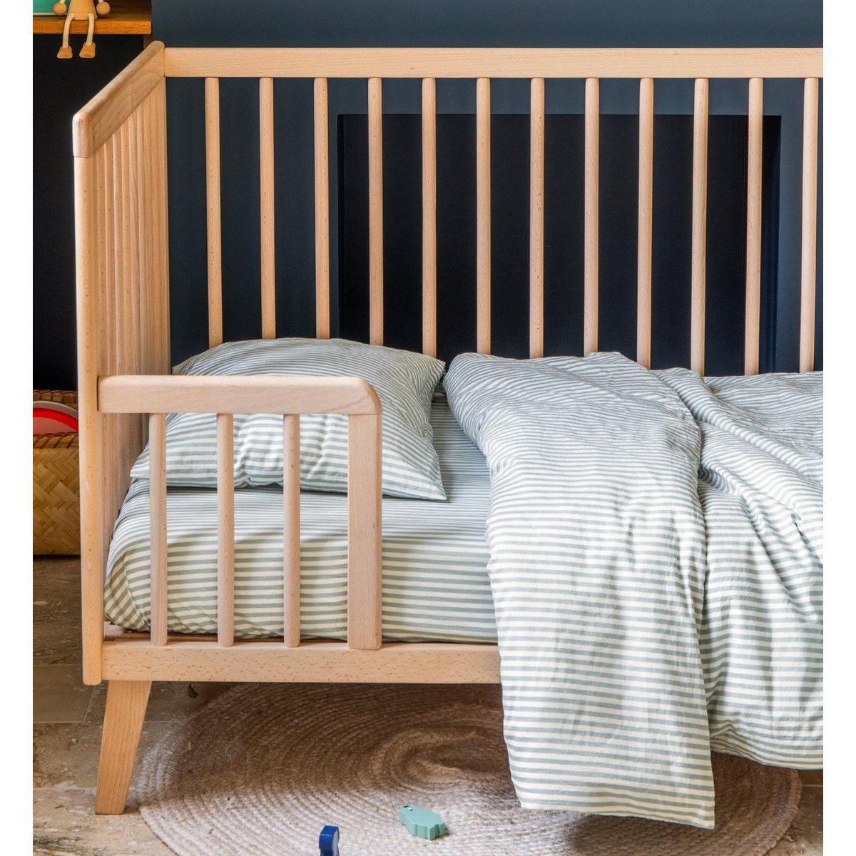 Lit bébé Evolutif TURIA hêtre, KADOLIS