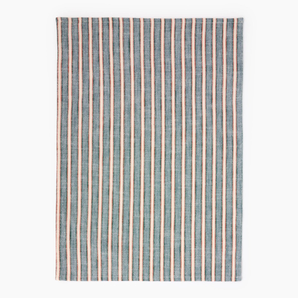 Torchon à bandes, 50x70cm, coton foret, MONOPRIX