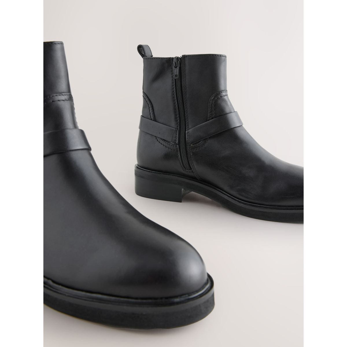 Bottines chelsea harnais forever comfort® noir, NEXT