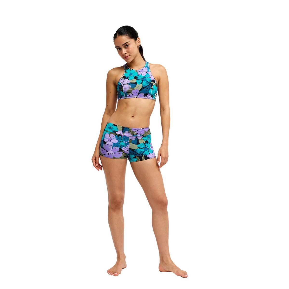 Bas de maillot de bain culotte bikini Shorty. violet viola golden gal s, ROXY