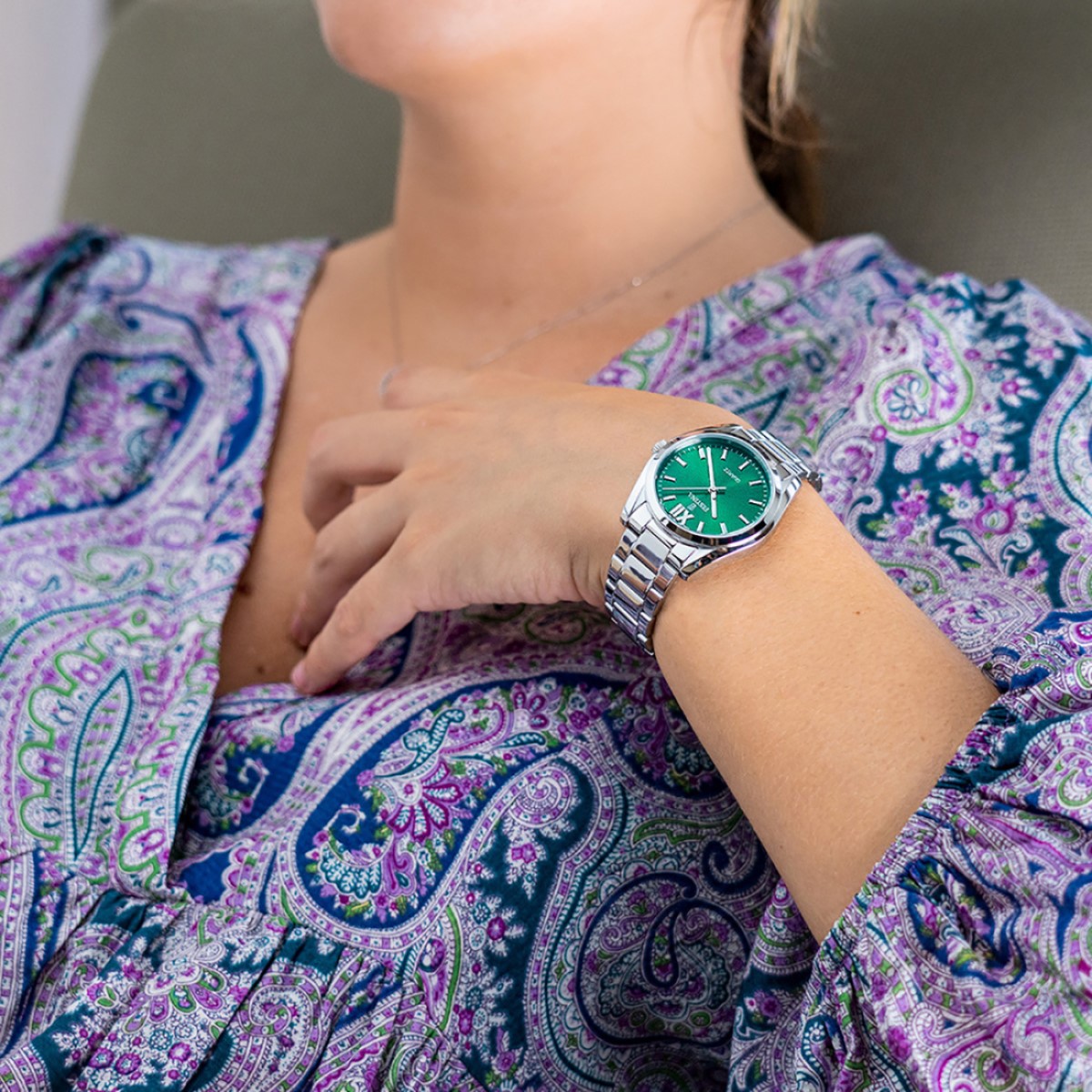 Montre Analogique BOYFRIEND argenté vert menthe argenté, FESTINA