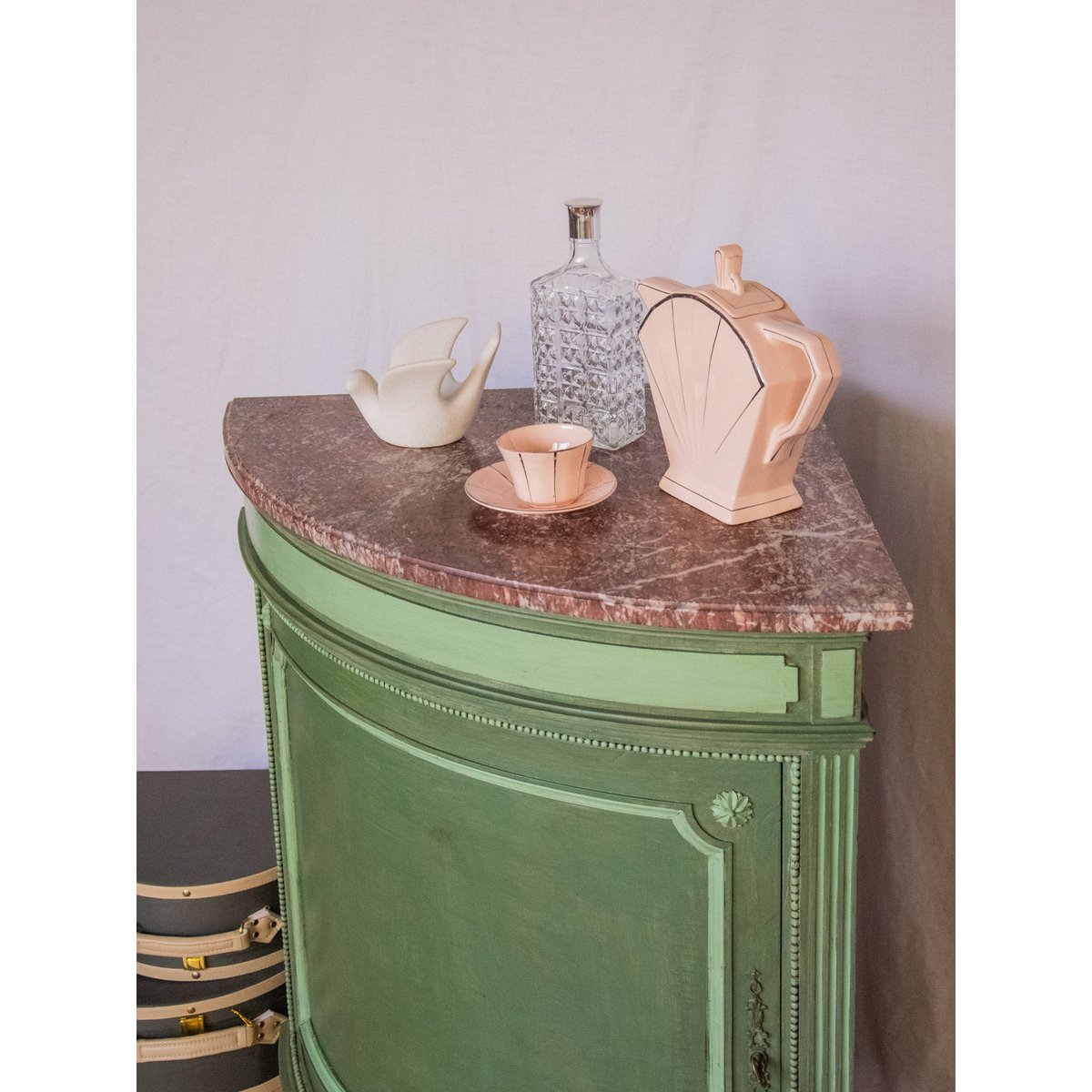 Ncoignure en bois Gilbert N°604 - Bon état vert, DEBONGOUT