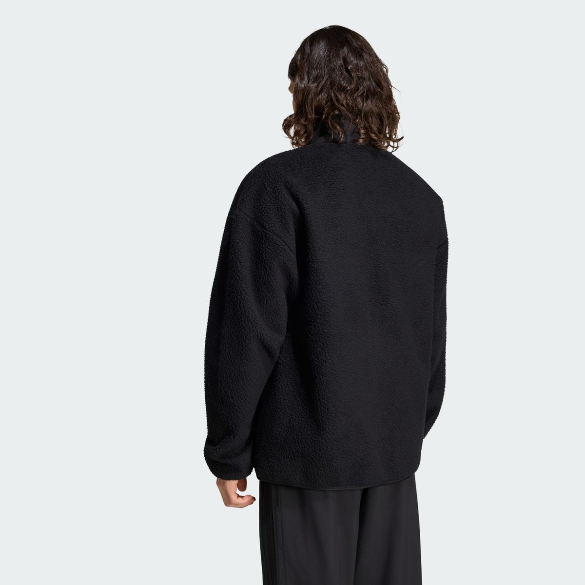 Veste Zip Intégral Molleton À Poils Longs 3 Bandes City Tech Veste Zip Intégral Molleton À Poils Longs 3 Bandes City Tech black, ADIDAS SPORTSWEAR