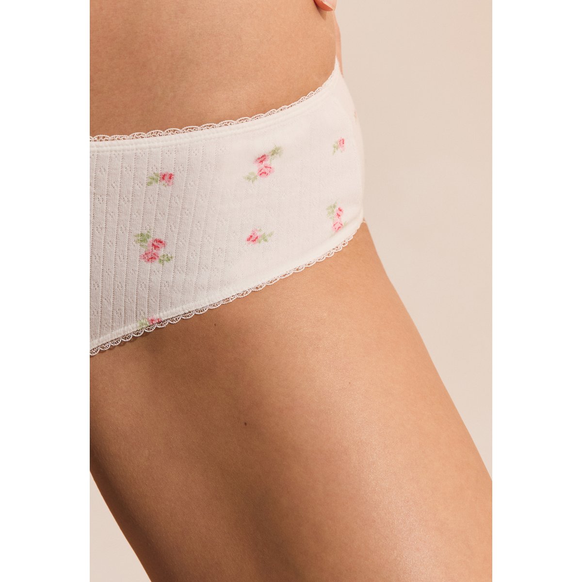 Culotte en coton pointelle à motifs SLEEPOVER multicolor, ETAM