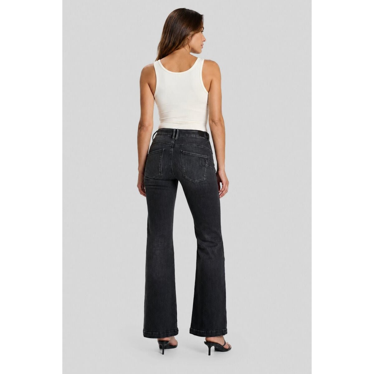 Jeans flare PULP high flare, longueur 34 black / black, LE TEMPS DES CERISES