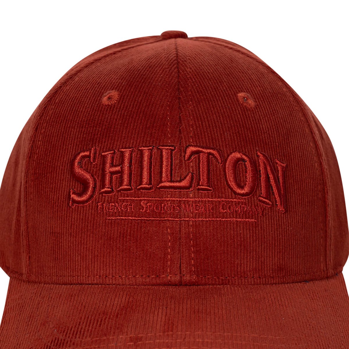 Casquette basique VELOURS brique, SHILTON