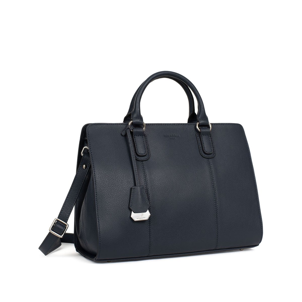 Sac porté main 2 poignées  CONFORT bleu marine, HEXAGONA