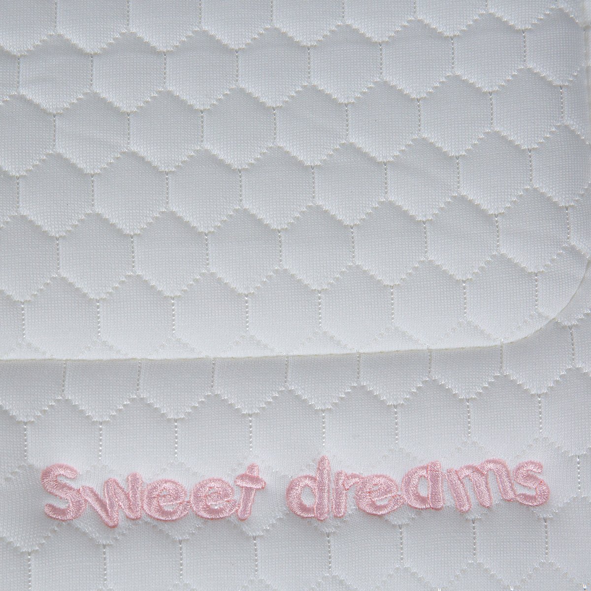 Matelas Mousse bébé Sweet Dreams Rose 60x120 cm blanc, MINEA