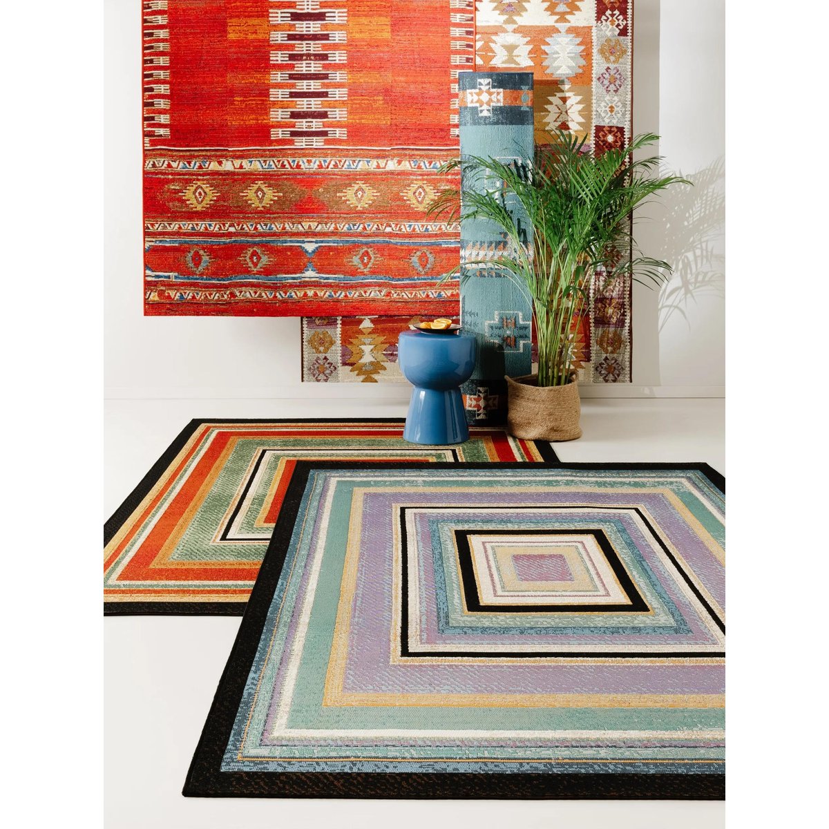 Tapis d'extérieur & intérieur RIA multicouleur, BENUTA