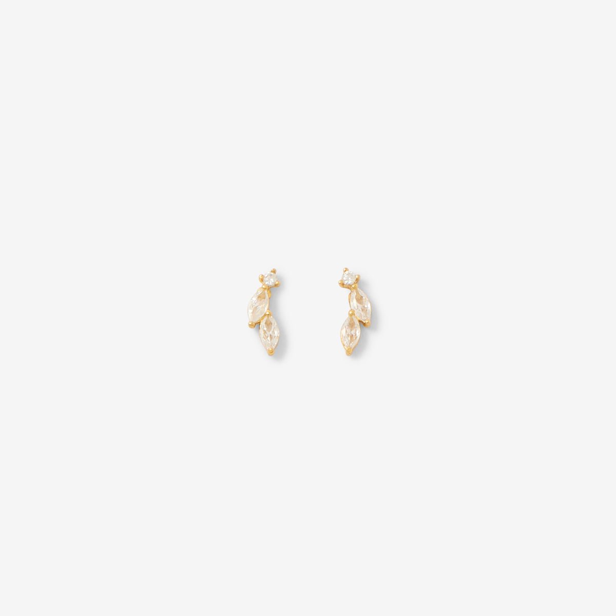 Puces d'oreilles zircon et argent garanti 925 doré doré, BALABOOSTE