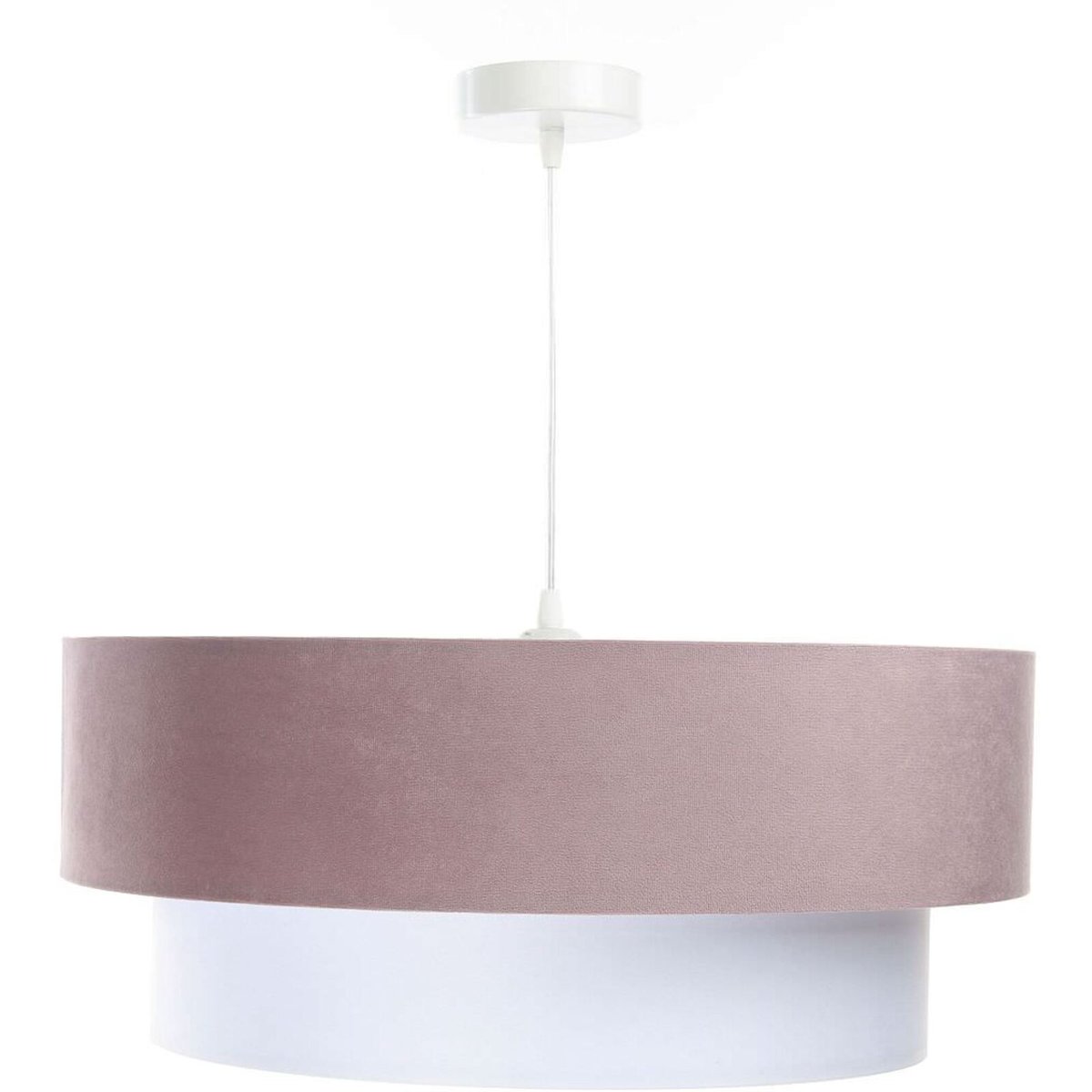Suspension en velours, DUO ÉLÉGANT velours taupe intérieur blanc, BPS KONCEPT