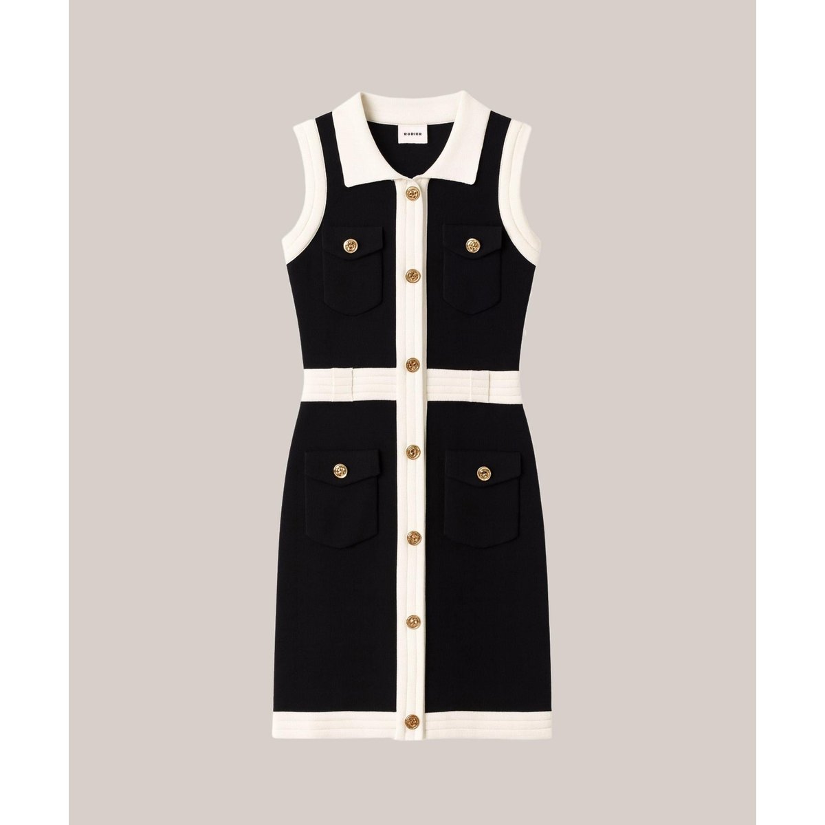 Robe courte en maille blanc, RODIER