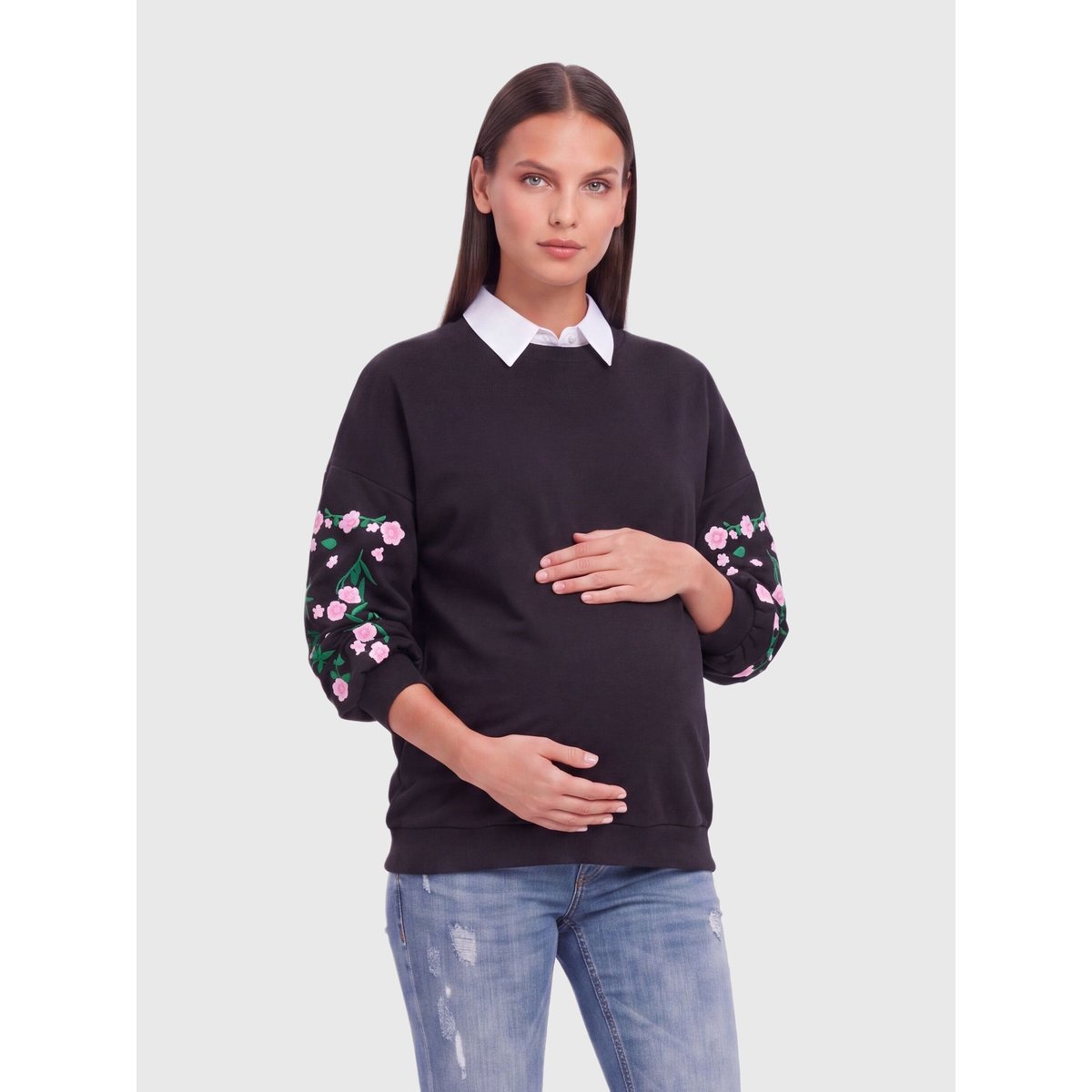 Sweat-Shirt black 1, ONLY