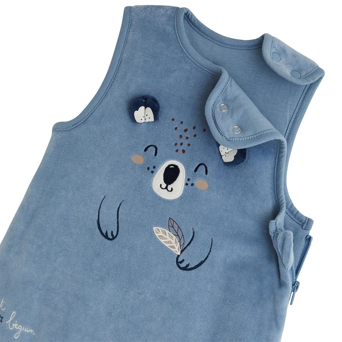 Gigoteuse TOG2 en velours Mathéo bleu, PETIT BEGUIN