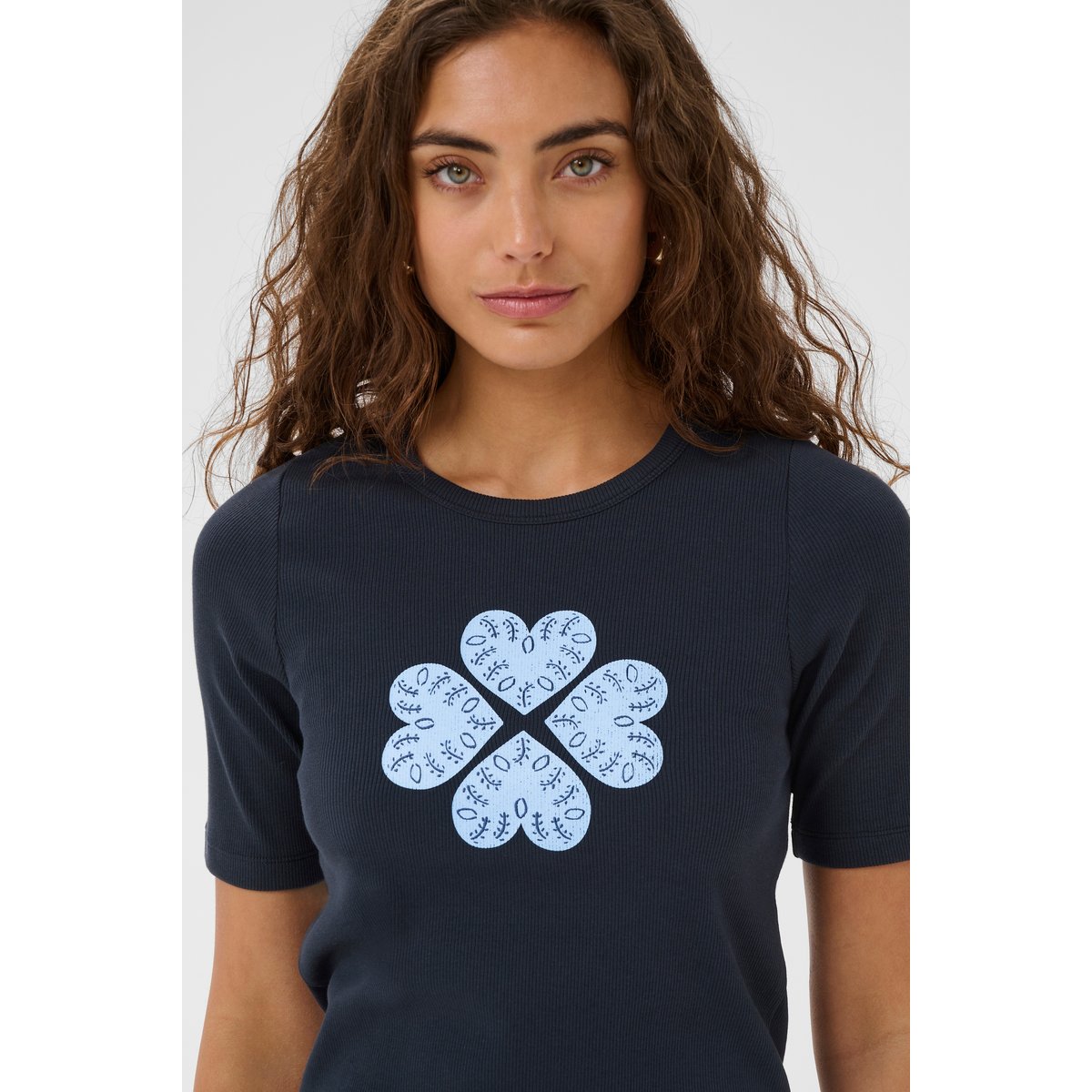 T-shirt à manches courtes bleu salute, CULTURE