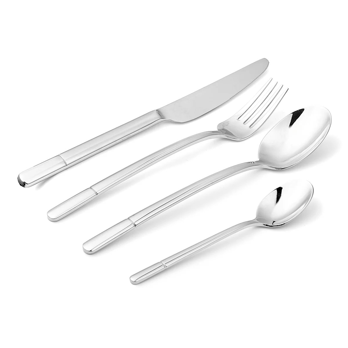 Ménagère 24 pièces en inox 18/8 - Fressia argenté, LAGUIOLE CUISSON