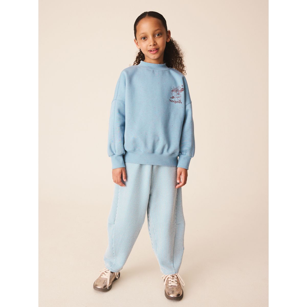 Ensemble sweat et pantalon texturé bleu, NEXT