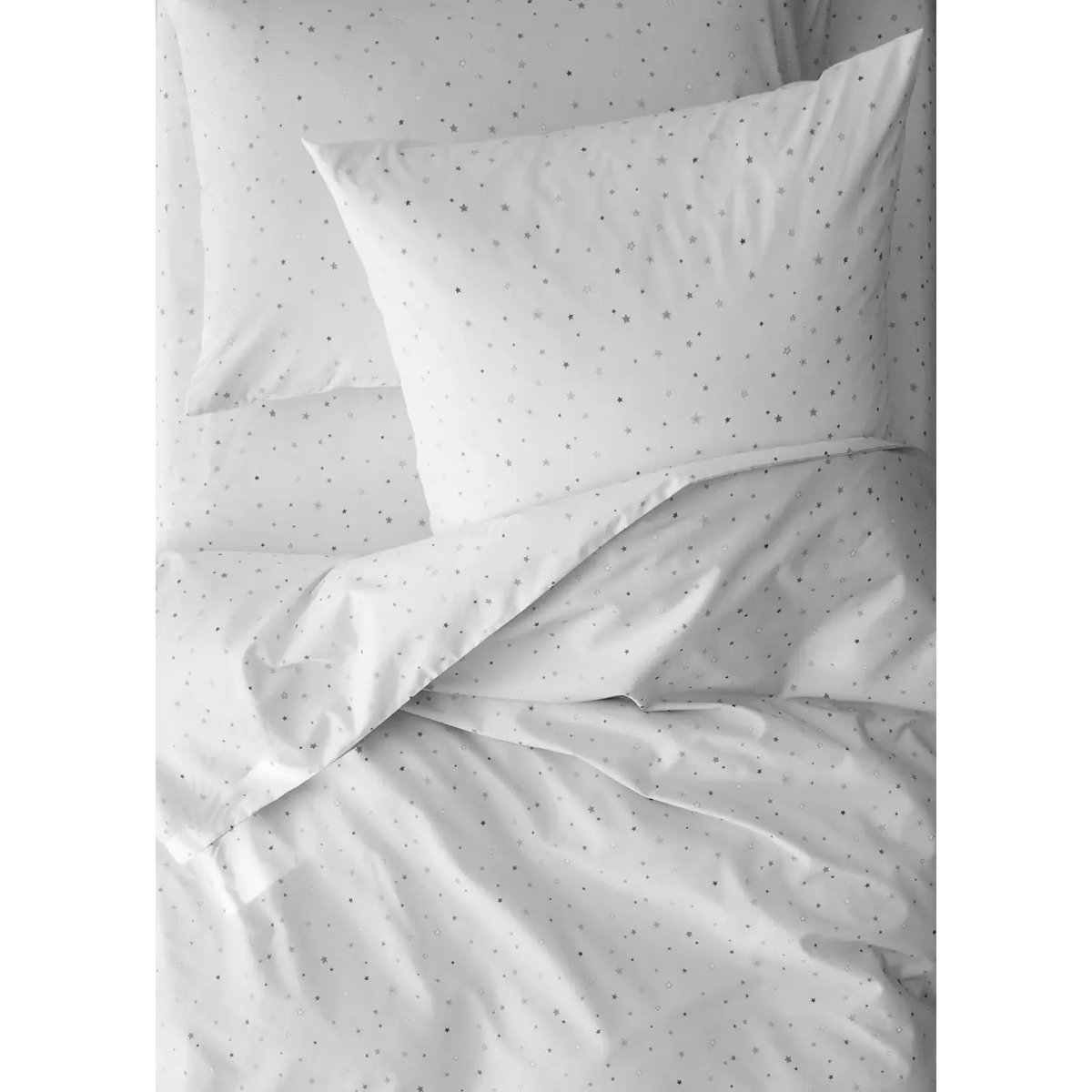 Housse de couette enfant 100 % coton étoiles Lit 90 cm sable, MANGO HOME