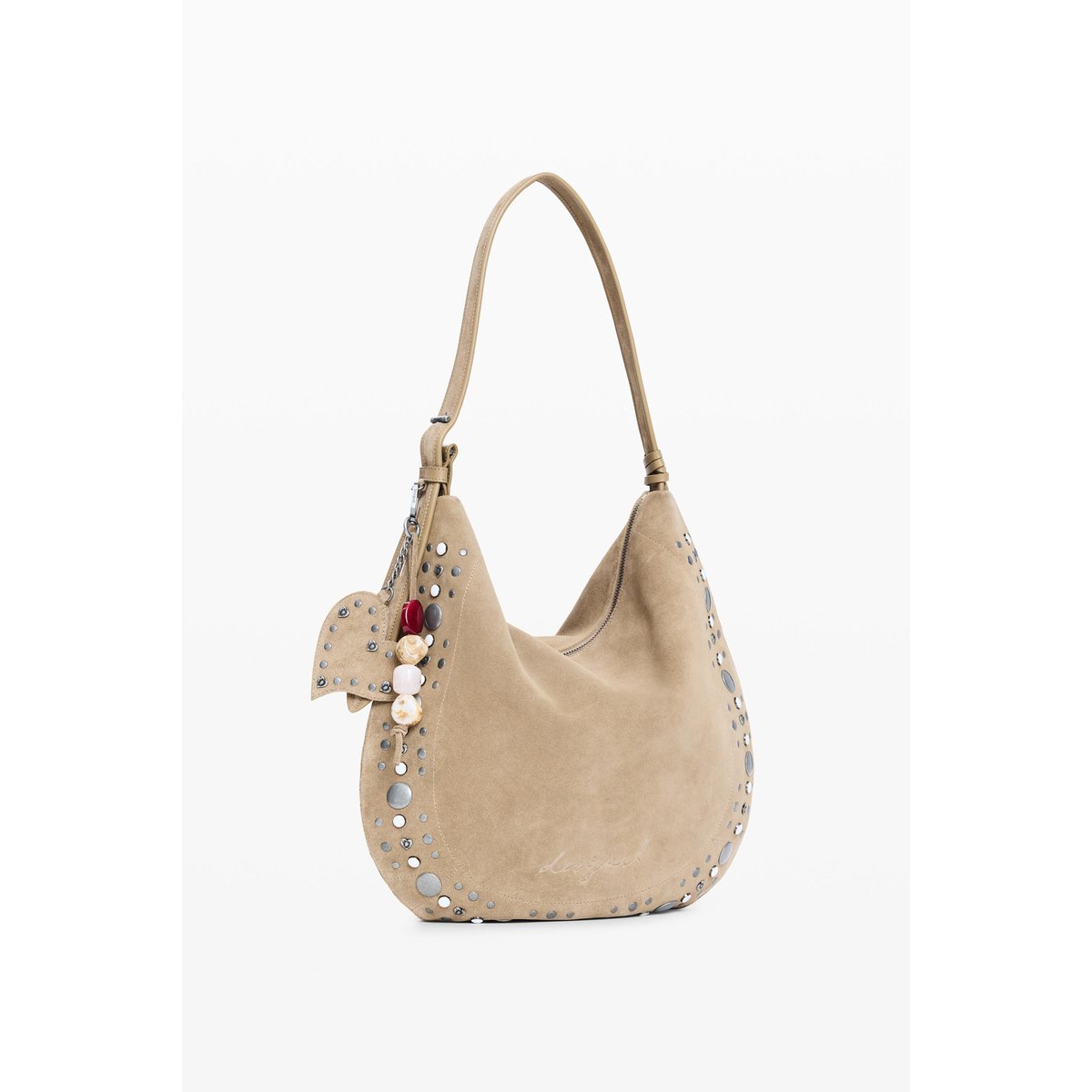 Sac à clous moyen marron, DESIGUAL