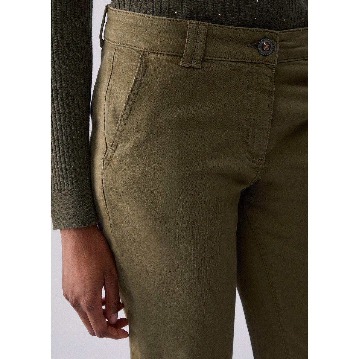 Pantalon Cigarette vert, LIU JO