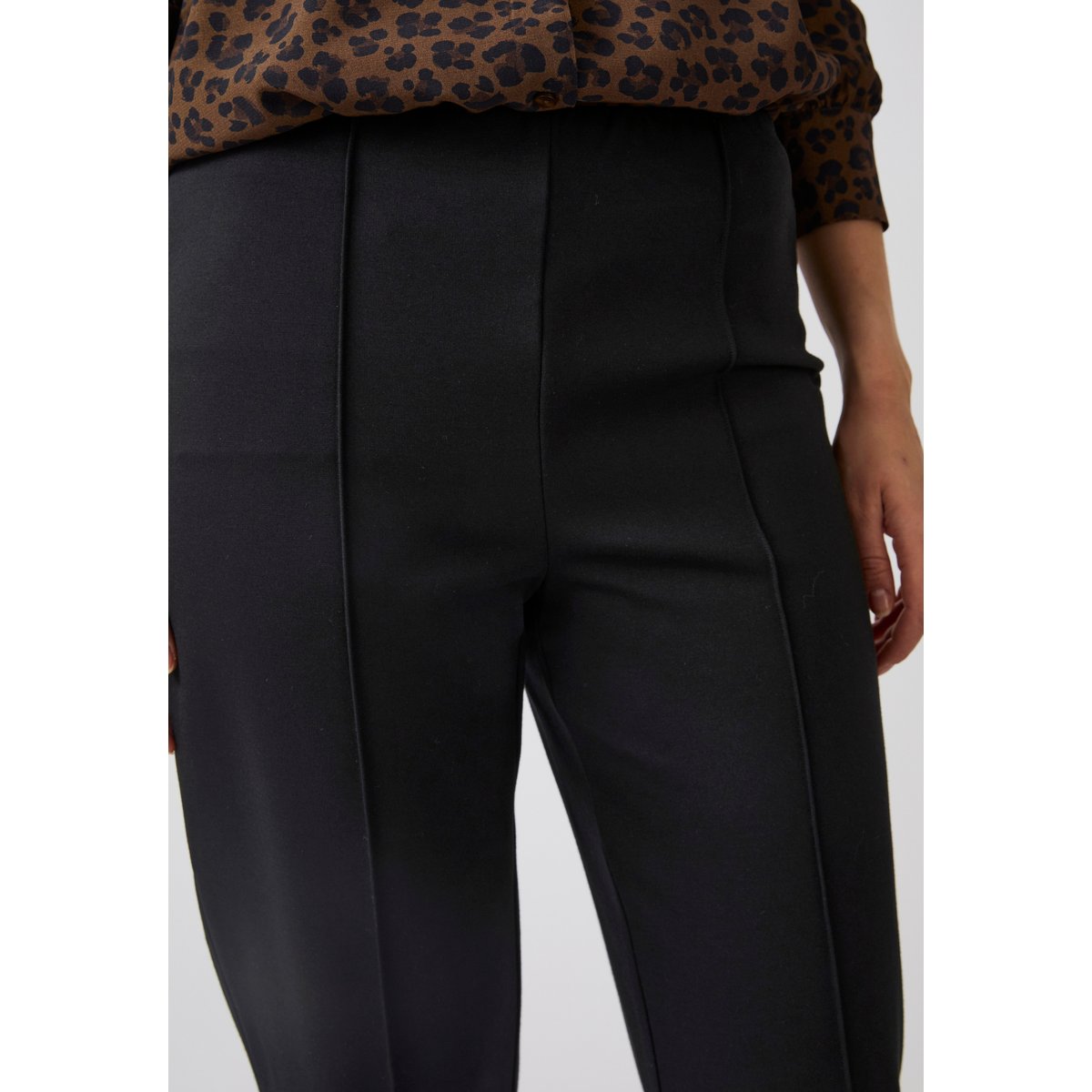 Pantalon droit maille milano Perfect Fit noir, DAMART